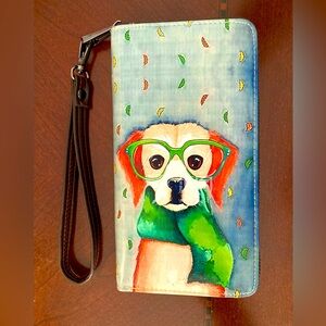 Smart Puppy 8x4 Inch Clutch Wallet Wristlet NWOT